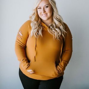 Lily & Lottie Distressed Hoodie